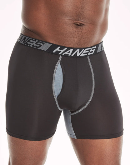 Hanes X - Temp Total Support Pouch Men's Boxer Briefs, Anti - Chafing Underwear, 2XL 3 - Pack - ECO