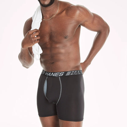 Hanes X - Temp Total Support Pouch Men's Boxer Briefs, Anti - Chafing Underwear, 2XL 3 - Pack - ECO